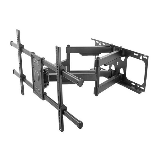 Equip 650324TV Wall Mount Bracket, 1x75 kg, 37-90&quot;, Tilt/Swivel, 200x200 mm, 816 x 410 mm, Black