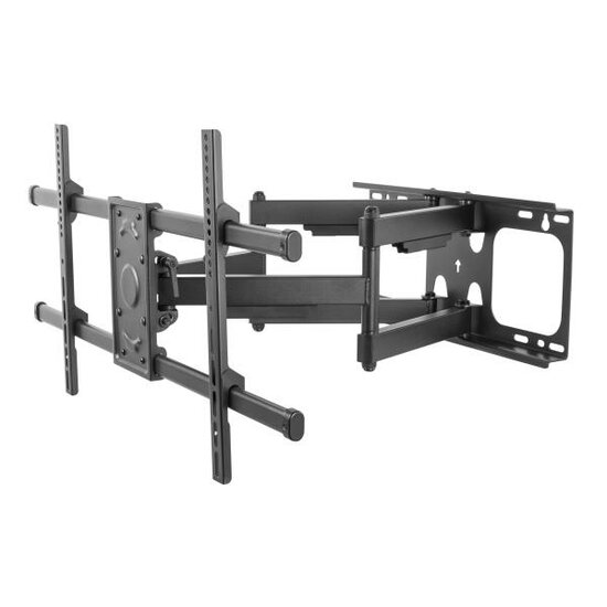 Equip 650324TV Wall Mount Bracket, 1x75 kg, 37-90&quot;, Tilt/Swivel, 200x200 mm, 816 x 410 mm, Black