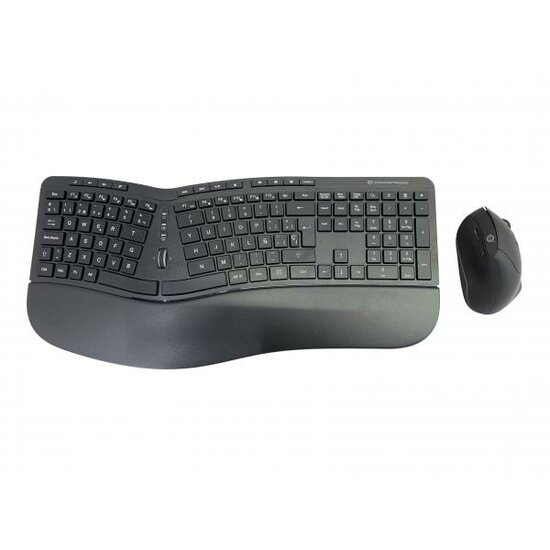 Conceptronic ORAZIO02ES ORAZIO ERGO Wireless Ergonomic Keyboard &amp; Mouse Kit, Spanish layout, QWERTY