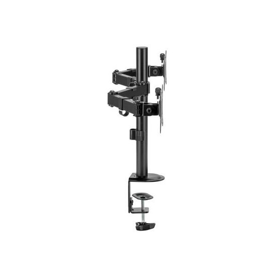 Equip 650157 17&quot;-32&quot; Articulating Dual Monitor Desk Mount Bracket, Clamp, 17&quot; - 32&quot;, 9kg, 100x100mm