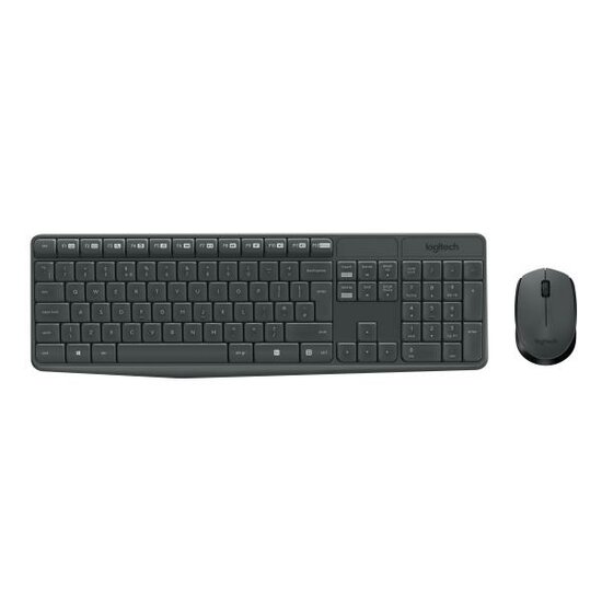 Logitech 920-007931 MK235 Wireless Keyboard and Mouse Combo, Full-size (100%) Wireless, USB, QWERTY