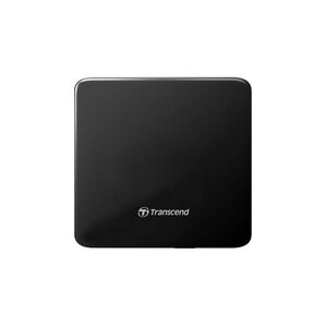 Transcend TS8XDVDS-K Extra Slim Portable DVD/RW, USB2, 8x,CD-R/RW, DVD±R, DVD±RW, DVD±R DL, DVD-R