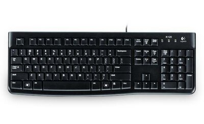 Logitech K120 Keyboard for Business [USB, Numpad, Spill-free, Black]