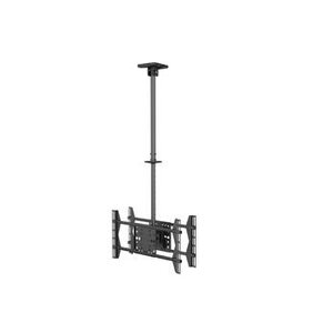 Equip 650370 Ceiling Mount Dual Screen TV Bracket, 2x 40kg, 32" - 65", 60°, 100x100/ 600x400mm