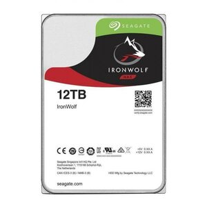 Seagate ST12000VN0008 IronWolf NAS HDD, 3.5", 12 TB, Serial-ATA3, 6 Gbps, 7200 RPM, 256MB, 210 MB/s