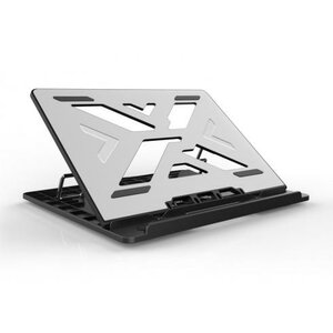 Conceptronic THANA03G THANA ERGO S Laptop Cooling Stand, 15.6", 50kg max, Gray Aluminum Surface