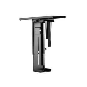 Equip 650892 CPU Under Desk CPU holder/ Mount Bracket, 10 kg, 365 - 596 mm, Steel, 180°, Black