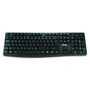 Equip 245210 Wired USB Keyboard German, QWERTZ, Straight, 105-key, Black