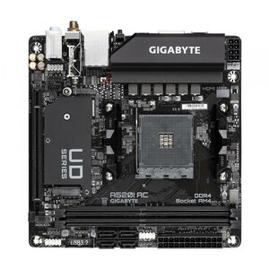 Gigabyte A520I AC, Mini ITX, AMD Ryzen, AM4, A520, 2x DIMM, DDR4 5200Mhz, M.2, USB3.1, WiFi, TPM