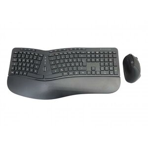 Conceptronic ORAZIO02DE ORAZIO ERGO Wireless Ergonomic Keyboard & Mouse Kit, QWERTZ, RF Wireless