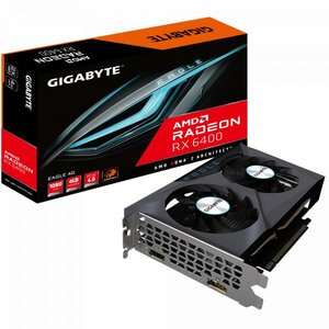 Gigabyte GV-R64EAGLE-4GD Radeon RX 6400 EAGLE 4G, Radeon RX 6400, 4 GB, GDDR6, 64 bit, 7680 x 4320p