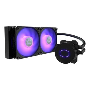 Cooler Master MLW-D24M-A18PC-R2 ML240L V2 RGB, 240mm radiator, 120mm x2, 650-1800 RPM, 8 - 27 dBA