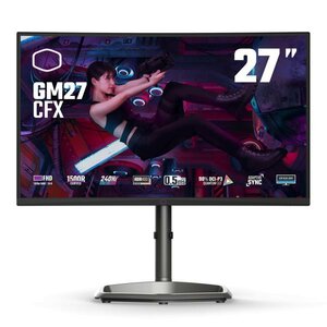 Cooler Master CMI-GM27-CFX-EK CMI-GM27-CFX-EK Gaming Monitor, 27", VA, 1920x1080p, 240 Hz, 3000:1