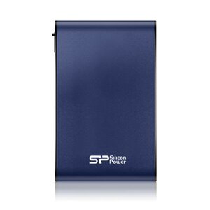 Silicon Power SP010TBPHDA80S3B Armor A80 portable HDD, 1 TB, 2.5", USB 3.2 Gen 1, Blue