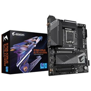 Gigabyte B760 A ELITE AX DDR4 B760 AORUS ELITE AX DDR4 (rev. 1.0) LGA1700, B760, DDR4, 128 GB, DIMM