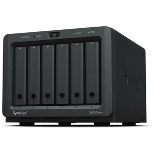 Synology DS620SLIM DiskStation NAS, 6x 2.5", Intel Celeron J3355 Dual-Core, 2 GB, USB 3.1, RJ-45