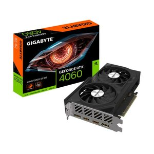 Gigabyte GV-N4060WF2OC-8GD GeForce RTX 4060 WINDFORCE OC 8G, PCIe 4.0, 8 GB, GDDR6, 128 bit