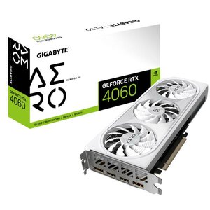 Gigabyte GV-N4060AERO OC-8GD GeForce RTX 4060 AERO OC 8G, 8 GB, GDDR6, 128 bit, PCI Express 4.0