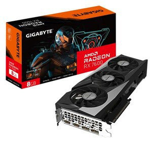 Gigabyte GV-R76GAMING OC-8GD Radeon RX 7600 GAMING OC 8G, 8 GB, GDDR6, 128 bit, PCI Express 4.0