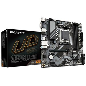 Gigabyte A620M DS3H (rev. 1.0) AMD AM5, A620, DDR5-SDRAM, 192 GB, Dual-Channel