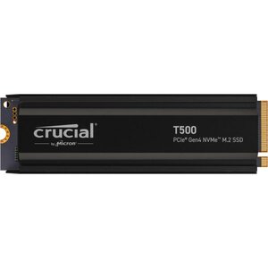 Crucial CT2000T500SSD5 T500 SSD, 2 TB, M.2 2280, PCIe 4.0 NVMe, 7300/ 6800 MB/s, w/ Heatsink