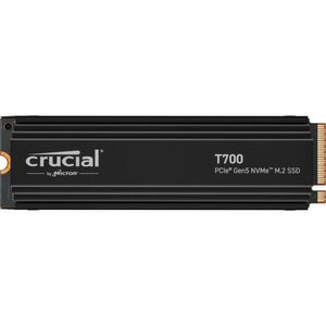 Crucial CT4000T700SSD3 T700 SSD, 4TB, M.2 PCIe Gen 5 NVMe, 3D NAND, 11800/ 12400 MB/s, No Heatsink