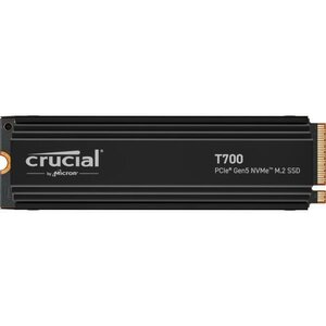 Crucial CT2000T700SSD5 T700 SSD, 2TB, M.2 PCIe Gen 5 NVMe, 3D NAND, 11800/ 12400 MB/s, w/ Heatsink