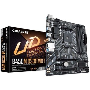 Gigabyte B450M DS3H WIFI GA-B450M-DS3H-WIFI, AMD, AM4, DDR4-SDRAM, 128 GB