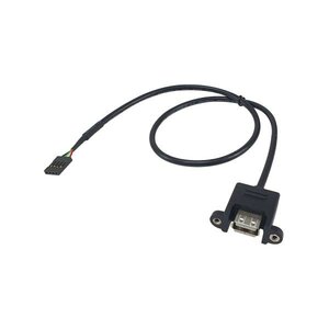 Equip 128820 USB 2.0 4Pin mainboard to USB-A Female/Female Internal Cable, 4-Pin, USB-A, 0.5 m, Blac