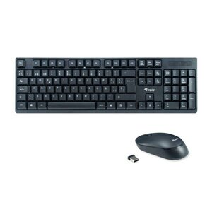 Equip 245221 Wireless Keyboard & Mouse Set ES Layout, QWERTY, Full-size (100%) RF Wireless, Black