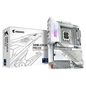 Gigabyte Z890 AORUS PRO ICE, ATX, LGA1851, Intel® Core™ Ultra, 4x DDR5, 5 Gbe, Wi-Fi 7, USB 4