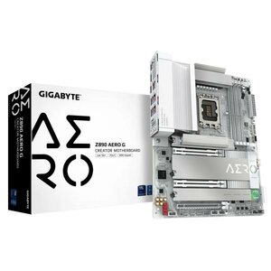 Gigabyte Z890 AERO G, ATX, LGA1851, Intel® Core™ Ultra, 4x DDR5, 2.5 Gbe x2, Wi-Fi 7, USB4, White