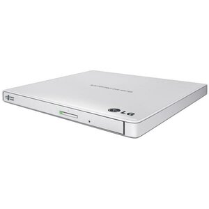 LG GP57EW40.AHLE10B GP57EW40, White, Tray, Desktop/Laptop, DVD Super Multi, USB 2.0, DVD-RAM