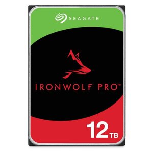 Seagate ST12000NT001 IronWolf Pro HDD, 12 TB, 7200 RPM, 256 MB, 3.5", Serial ATA III