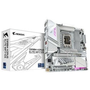 Gigabyte Z890M A ELITE WF7 ICE, mATX, LGA1851, Intel® Core™ Ultra, 4x DDR5, 2.5 Gbe, Wi-Fi 7, USB