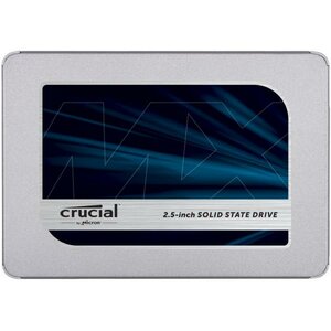 Crucial CT1000MX500SSD1 MX500 Internal SSD, 1TB, 2.5", SATA3 6Gbps, w/ 9.5mm adapter