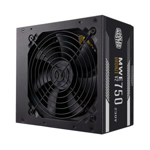 Cooler Master MPE-7501-ACABW-BEU MWE 750 Bronze v2, 230V, ATX, 750 W, DC-to-DC + LLC Circuit, 120mm