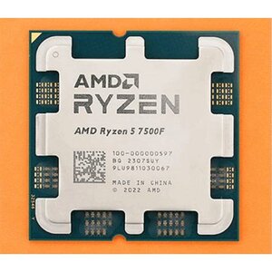 AMD 100-000000597 Ryzen 5 7500F Tray, AM5, Zen 4, 6-Core HTT, 3,70/ 4.50 GHz, 32 MB, 65 W