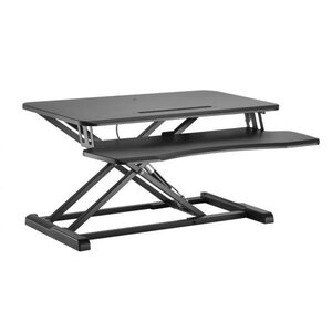 Equip 650840 Ergonomic Sit/Stand Riser, 15 kg, Freestanding, Black