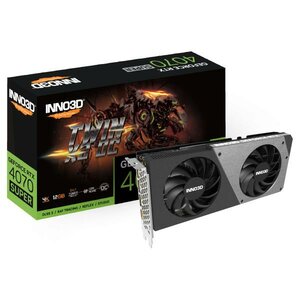 INNO3D N407S2-126XX-186162N GeForce RTX 4070 SUPER TWIN X2OC, 12GB GDDR6X, 192-bit, 2505, 21Gbps