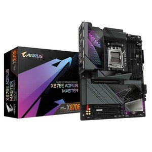 Gigabyte X870E AORUS MASTER X870E AORUS MASTER, ATX, AMD AM5, DDR5, PCIe5.0, M.2, Wi-Fi 7, 5GbE