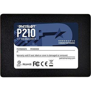 Patriot P210S2TB25 P210 SSD, 2TB, 2.5", SATA3, TRIM, SMART, 520/ 430 MB/s, 50K IOPS