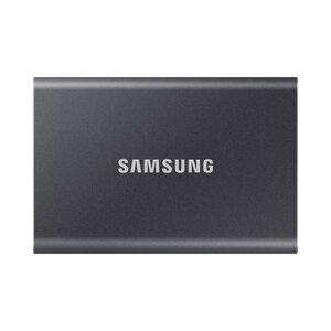 Samsung MU-PC1T0T/WW T7 Portable SSD, 1000 GB, USB Type-C, 3.2 Gen 2, 1050 MB/s, Password, Grey