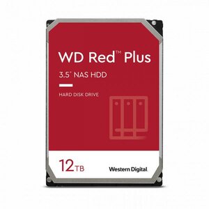 Western Digital WD120EFBX RED PLUS HDD, 12TB, 3.5", SATA3, 7200 RPM, 256 MB, 215 MB/s