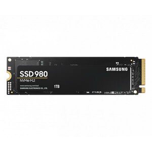 Samsung MZ-V8V1T0BW 980 SSD, 1 TB, NVMe M.2, PCle 3.0, 3500/ 3000 MB/s, 480K/500K IOPS