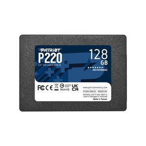 Patriot P220S128G25 P220 SSD, 128 GB 2.5", SATA3, 6 Gbps