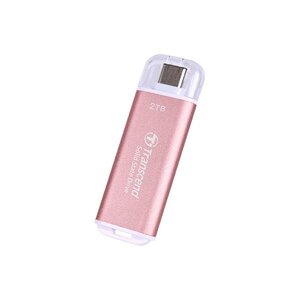 Transcend TS1TESD300P ESD300P External SSD, 1TB, USB Type-C 10Gbps, 1050/ 950 MB/s max, Pink