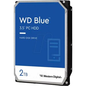 Western Digital WD20EARZ WD Blue HDD, 2TB, 3.5", SATA 6GB/s, 7200rpm, 256MB, 215MB/s, R/W 5.6W