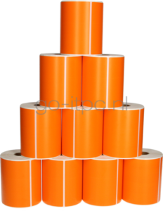 FLWR Zebra 10-pack verzendetiketten 102 mm x 150 mm  oranje