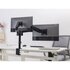 Equip 650133 17"-32" Dual Monitor Desk Mount Bracket, Clamp, 18 kg, 17" - 32", 100 x 100 mm, Black_